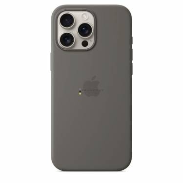 Apple iPhone 16 Pro Max Silicone Case with MagSafe Stone Gray